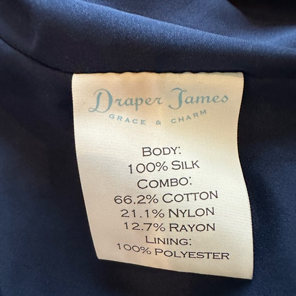 Draper James Hilltop Garden Shirtdress Floral Silk Print Lace collar Gold Button - Picture 9 of 10